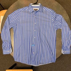 NWOT Johnston & Murphy Men’s Printed Cotton Shirt